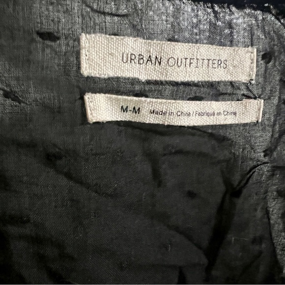 Urban Outfitters Sheer Boho Crop Blouse Women’s Size Medium Balloon Long Sleeves - Picture 4 of 13